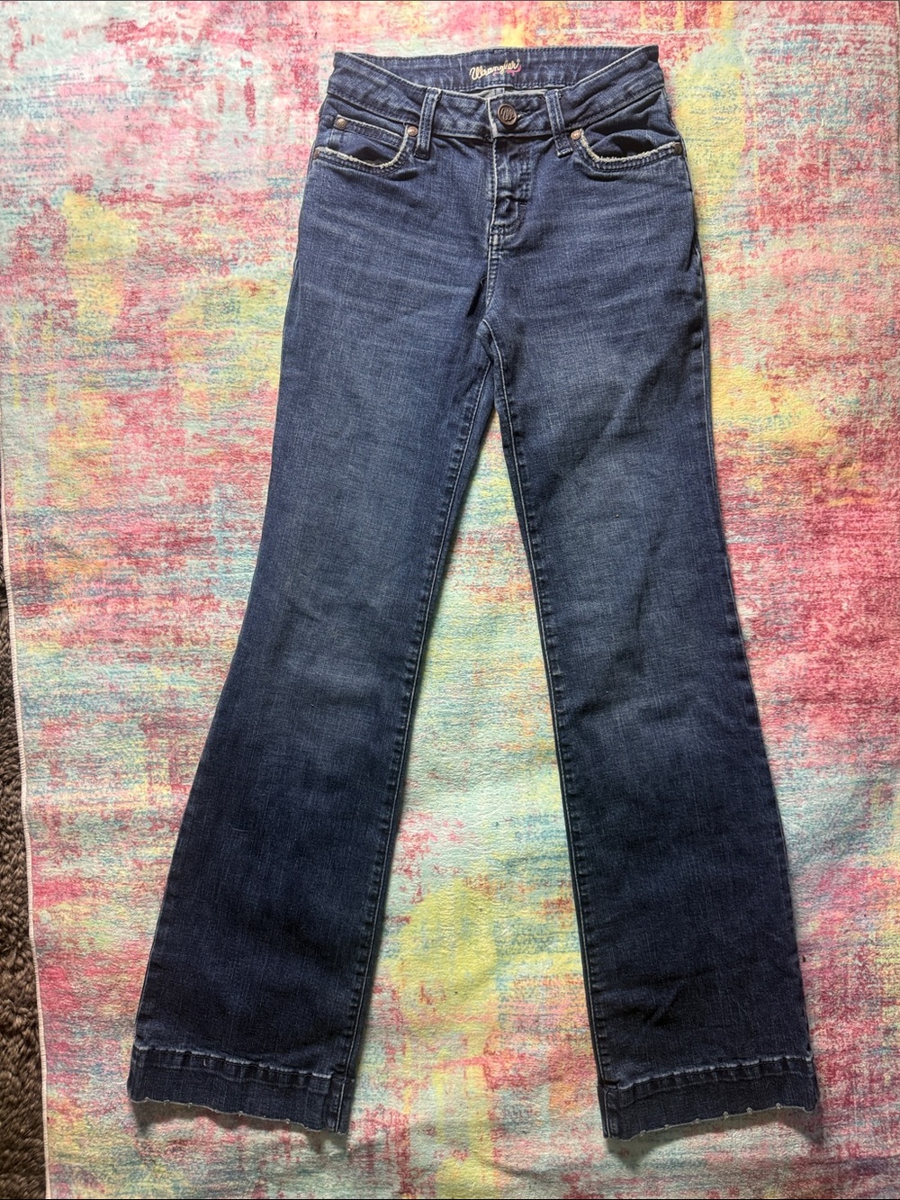 Wrangler Women's Dark Blue Flare Jeans